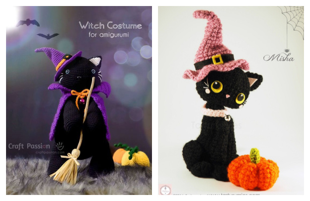 Crochet Halloween Pumpkin Cat Amigurumi Free Pattern