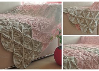 3D Triangle Blanket Free Crochet Pattern + Video 3D Triangles Blanket Free Crochet Pattern + Video