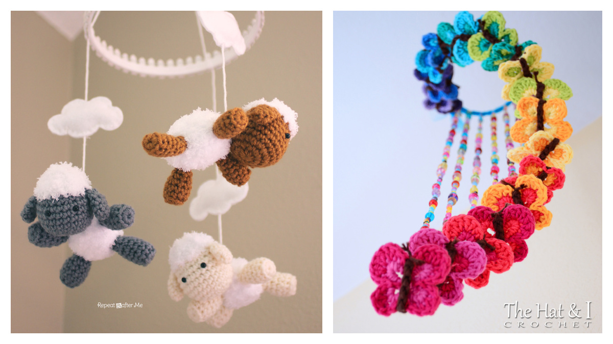 Crochet best sale baby mobile