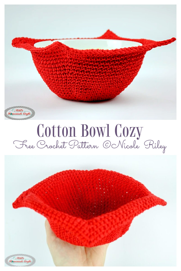 Cotton Bowl Cozy Hot Pad Free Crochet Patterns