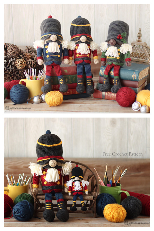 Crochet Nutcracker Gnome Amigurumi Free Patterns
