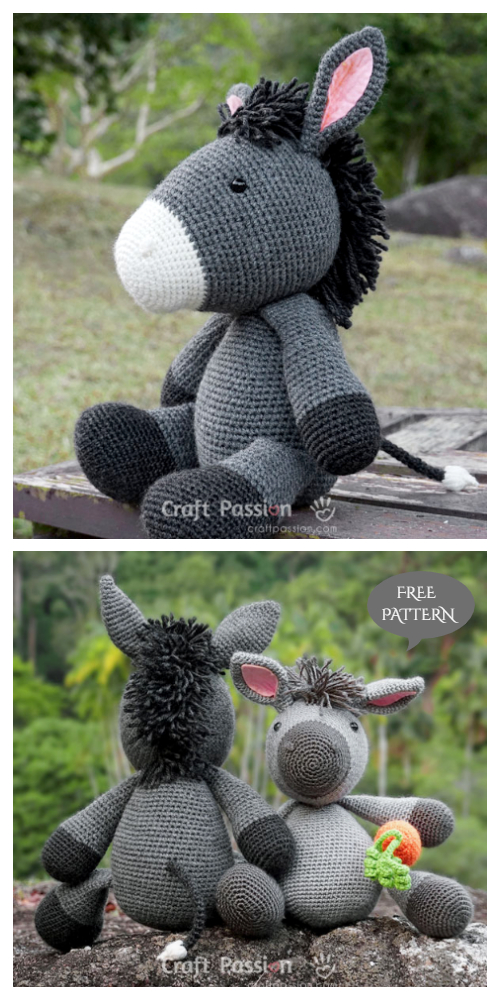 Crochet Donkey Amigurumi Free Patterns