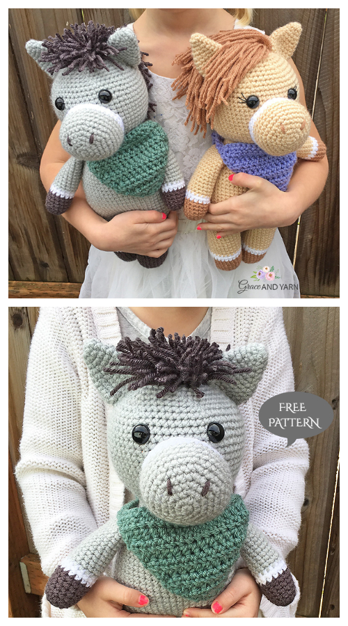 Crochet Donkey Amigurumi Free Patterns 