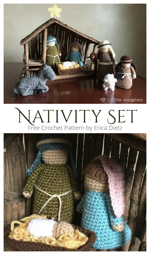 Amigurumi Nativity Set Free Crochet Patterns