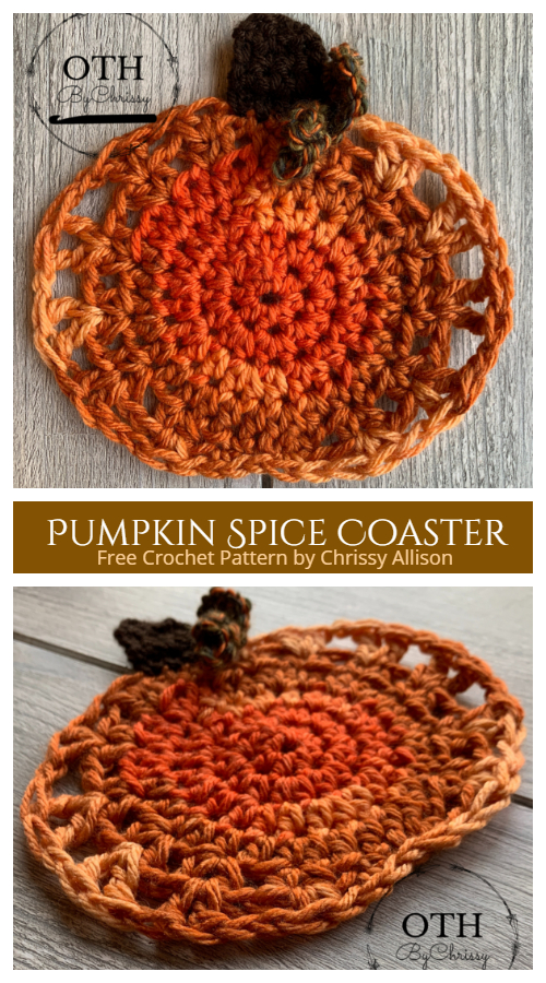 Pumpkin Spice Coaster Free Crochet Patterns