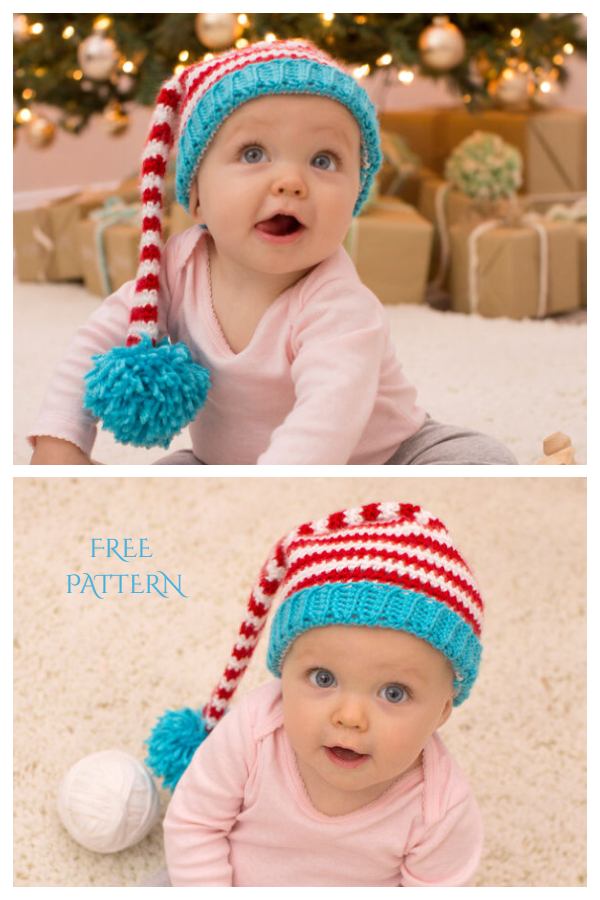 Christmas Baby Elf Hat Free Crochet Patterns 