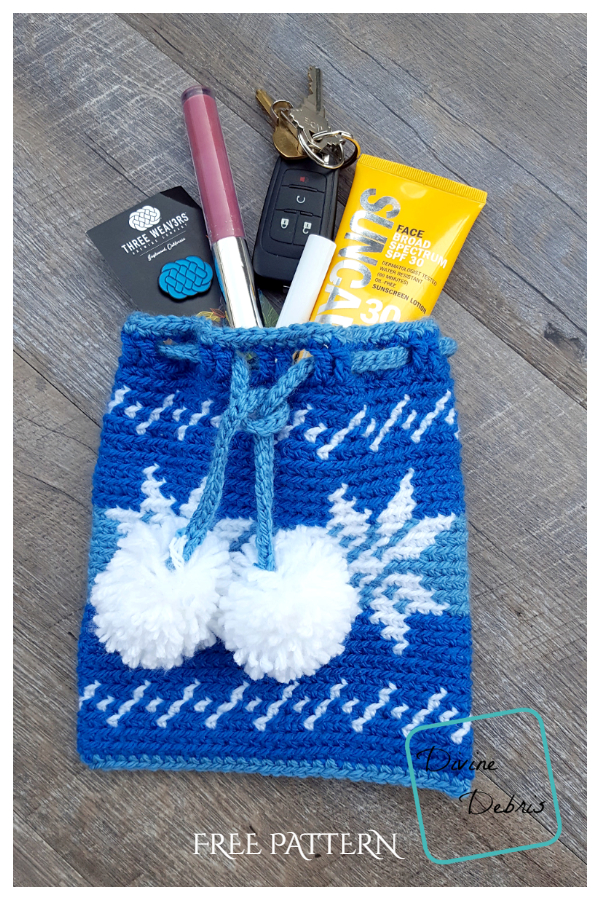 Christmas Snowflake Gift Bag Free Crochet Patterns