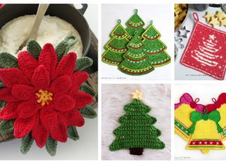 12 Christmas Potholder Free Crochet Patterns & Paid Christmas Potholder Free Crochet Patterns