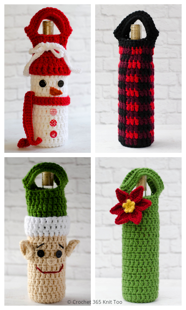 Crochet Water Bottle Holder - Crochet 365 Knit Too