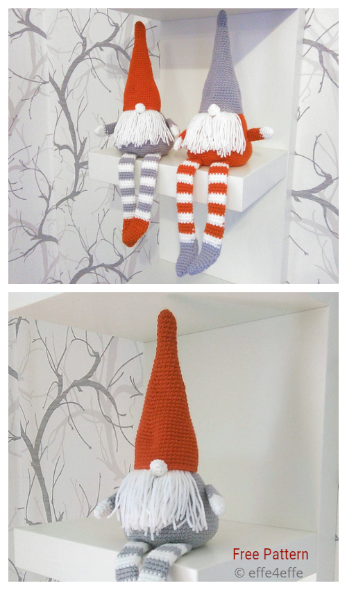 Crochet Santa Gnome Amigurumi Free Patterns