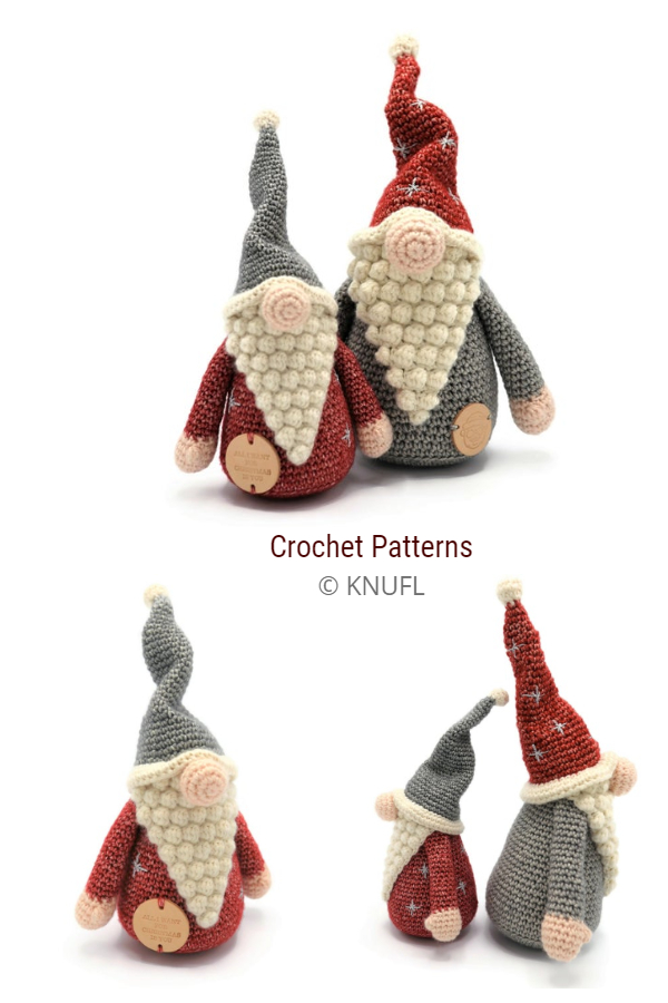 Crochet Christmas Santa Gnome Amigurumi Patterns