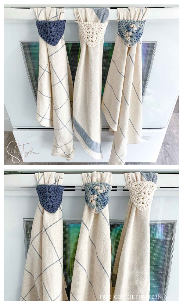 Modern Kitchen Towel Topper Free Crochet Patterns
