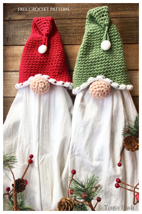 Gnome Towel Topper Free Crochet Pattern + Video