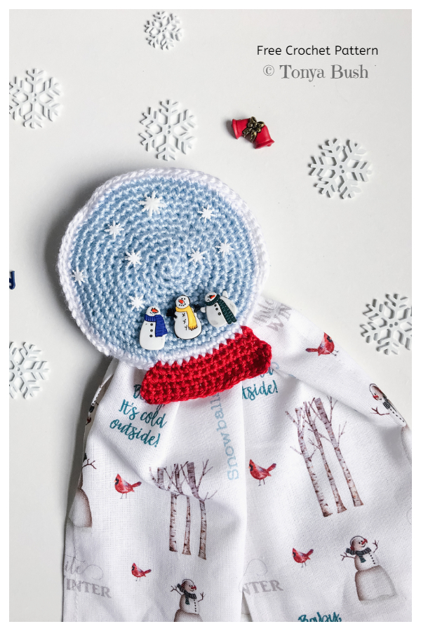 Snow Globe Towel Topper Free Crochet Patterns