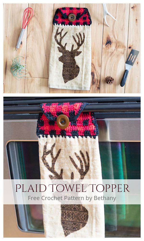 Plaid Towel Topper Free Crochet Patterns