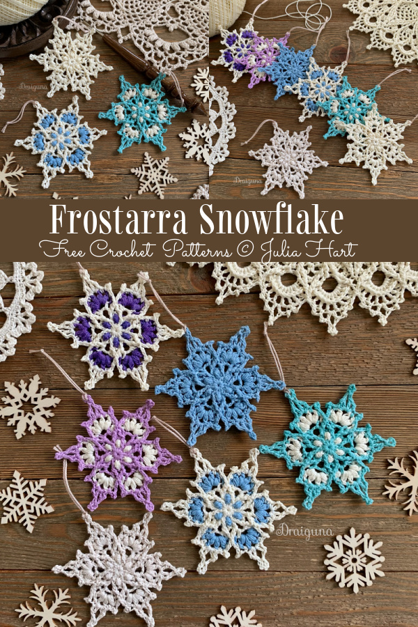 Winter Frostwoven Snowflake Free Crochet Patterns