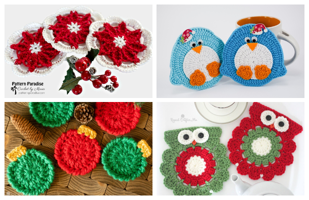 Christmas Coaster Free Crochet Patterns