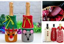 Christmas Wine Bottle Cozy Free Crochet Patterns Christmas Wine Bottle Cozy Free Crochet Patterns
