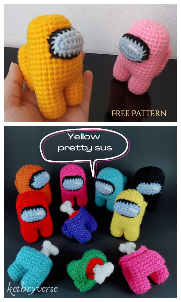 Crochet Among Us Amigurumi Free Patterns