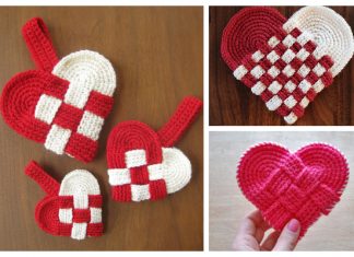 Braid Danish Heart Free Crochet Patterns + Video Braid Danish Heart Free Crochet Patterns
