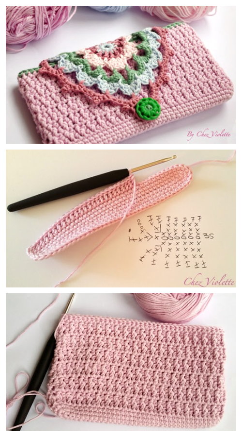 Easy Flower Cell Phone Case Free Crochet Pattern 