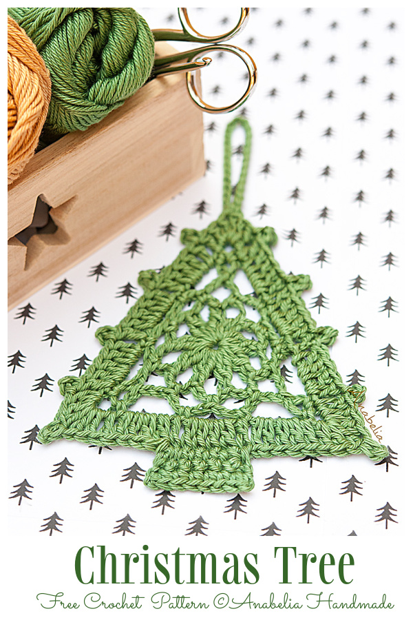 Ice Pop Christmas Trees Applique Free Crochet Patterns