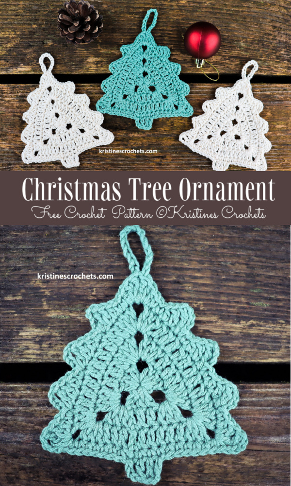 Flat Christmas Tree Ornament Free Crochet Patterns