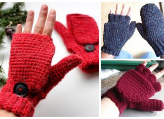 Easy Convertible Fingerless Gloves Free Crochet Patterns Easy Convertible Fingerless Gloves Free Crochet Patterns
