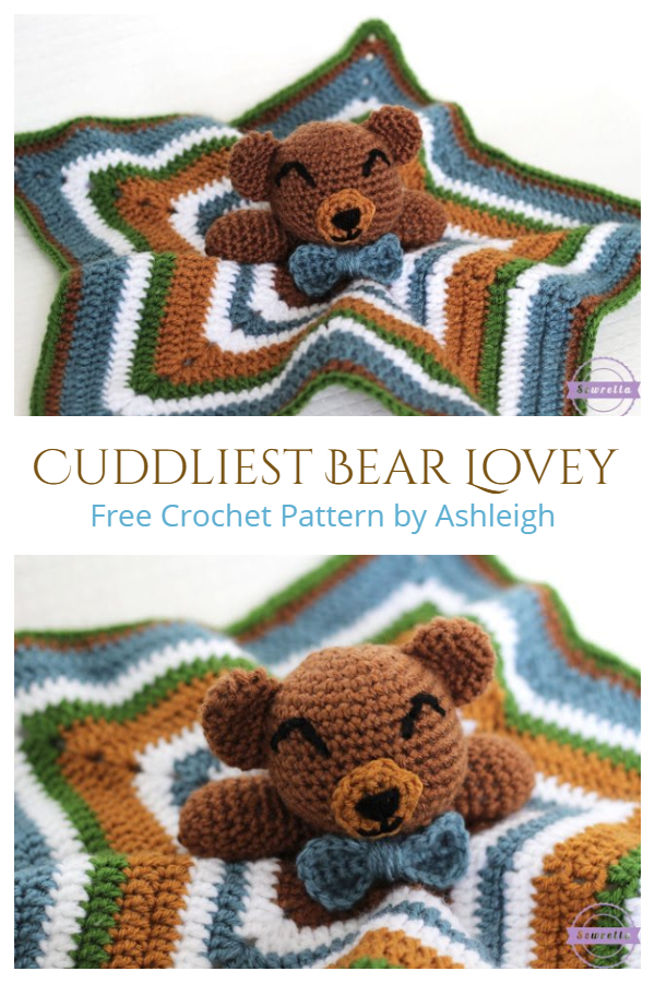 The Cuddliest Bear Lovey Free Crochet Patterns