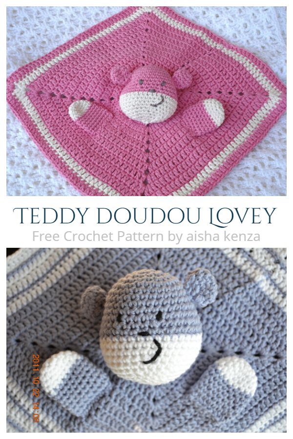 Plaid Black Bear Lovey Crochet Patterns