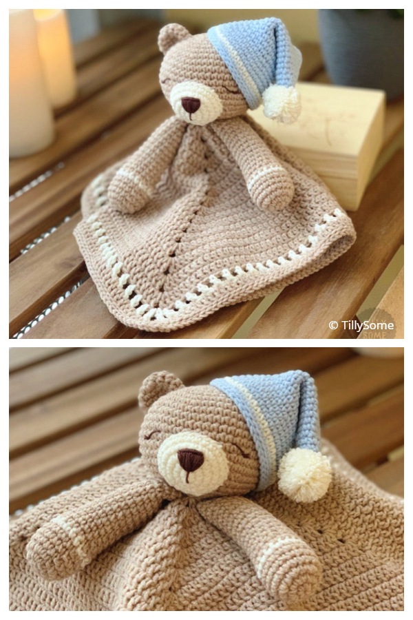 Teddy Bear Lovey Crochet Patterns