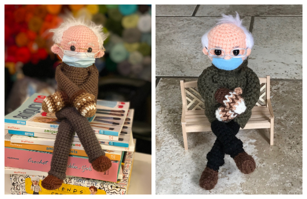 Bernie Sanders Inspired Free Crochet Patterns & Paid DIY