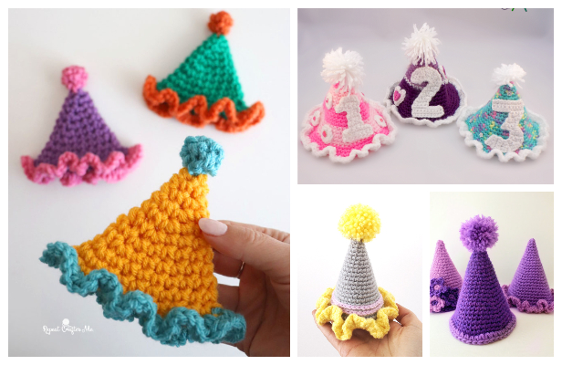 Tiny Party Hat Crochet Kit