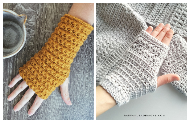 45+ Easy Crochet Fingerless Gloves Patterns - Stitch11