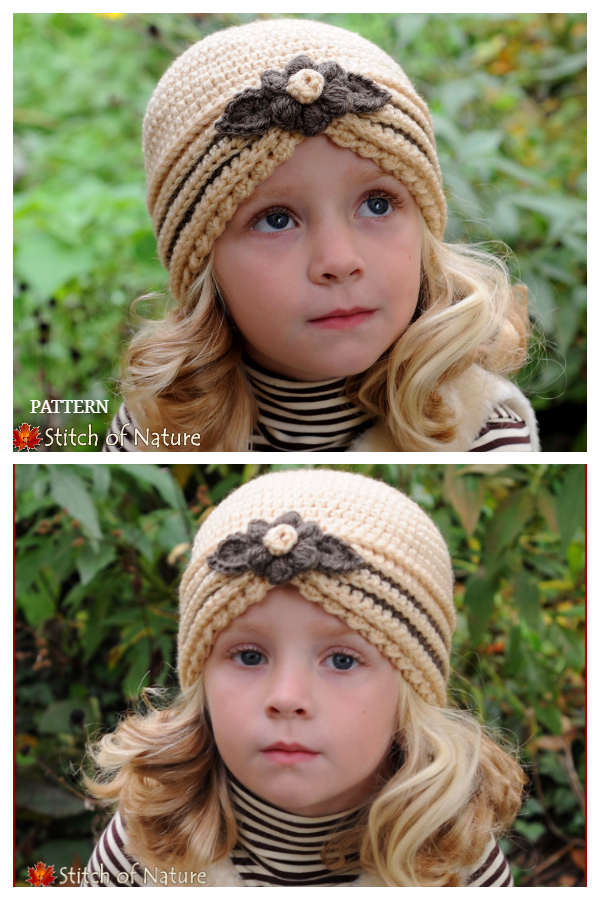 The Vivian Turban Hat Crochet Patterns 