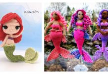 Crochet Mermaid Doll Amigurumi Free Patterns & Paid Crochet Mermaid Doll Amigurumi Free Patterns & Paid