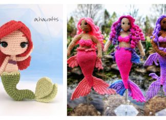 Crochet Mermaid Doll Amigurumi Free Patterns & Paid Crochet Mermaid Doll Amigurumi Free Patterns & Paid