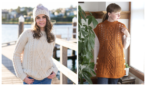 Meara fisherman sale sweater crochet pattern