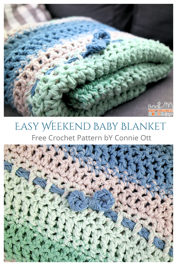 Easy Weekend Baby Blanket Free Crochet Pattern