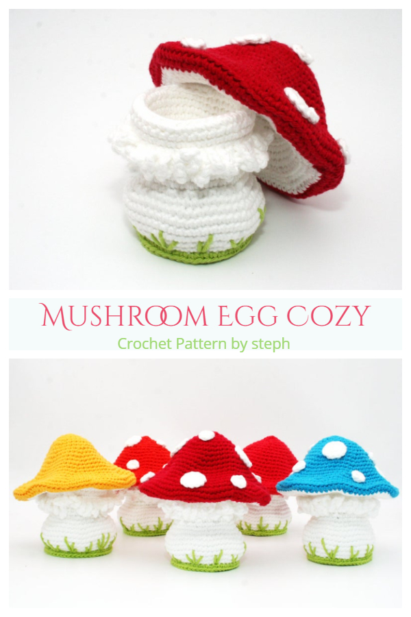 Fun Mushroom Egg Cozy Crochet Patterns
