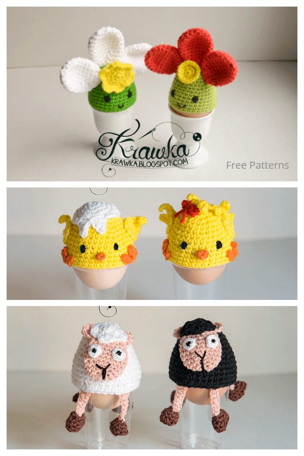 Fun Easter Egg Cozy Free Crochet Patterns