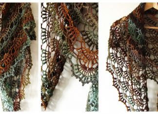 Lace Fall River Shawl Crochet Pattern Lace Fall River Shawl Crochet Pattern