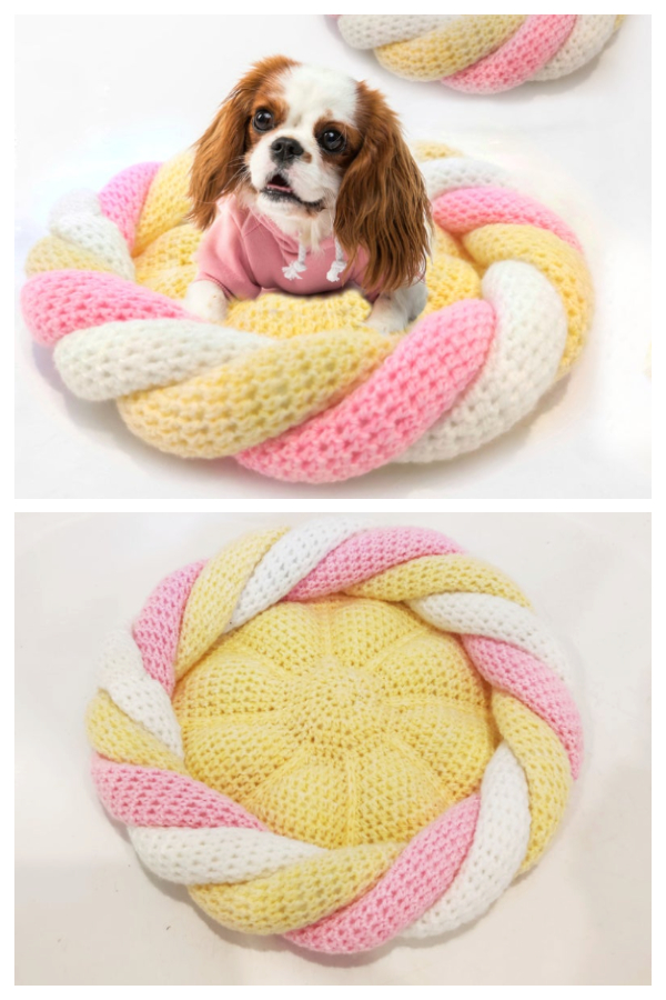 Marshmallow Pet Bed Crochet Patterns