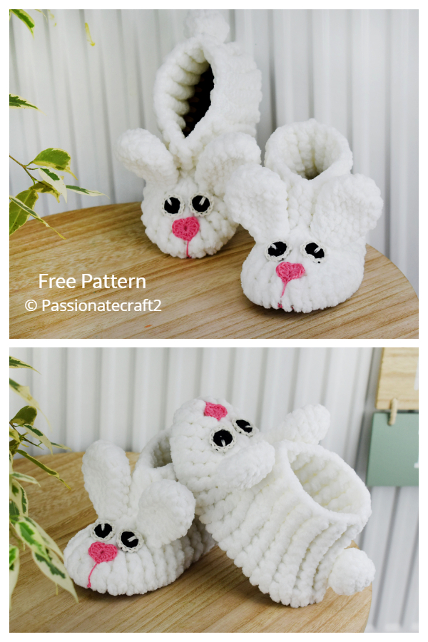 Crochet hotsell bunny booties