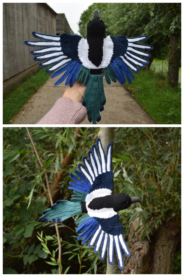 Crochet Magpie Bird Amigurumi Patterns