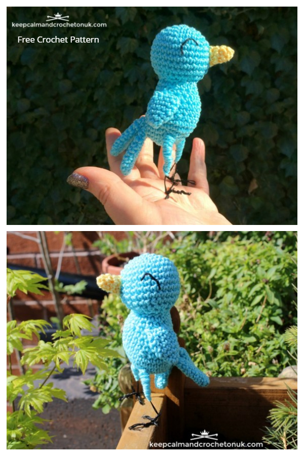 Crochet Bluebird of Happiness  Amigurumi Free Patterns 