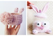 Cute Easter Bunny Basket Free Crochet Patterns & Paid Easter Bunny Basket Free Crochet Patterns