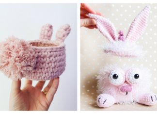 Cute Easter Bunny Basket Free Crochet Patterns & Paid Easter Bunny Basket Free Crochet Patterns