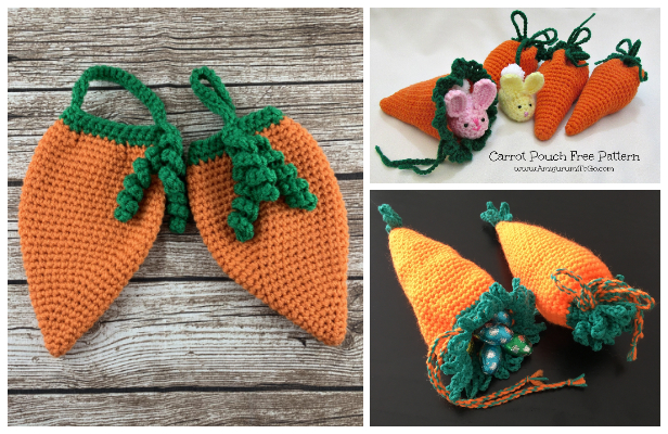 Easter Carrot Bag Free Crochet Patterns