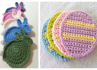 Quick Easter Coaster Crochet Patterns Easter Coaster Free Crochet Patterns